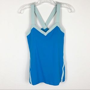 Lululemon Run: Blue Mile A Minute Workout Tank Top